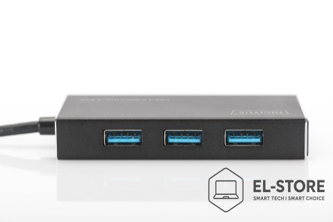 DIGITUS Digitus Koncentrator USB 3.0 Office, 4 porty