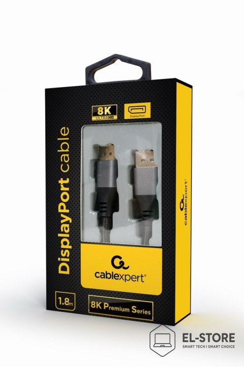 GEMBIRD GEMBIRD KABEL DISLPAYPORT M/M V1.4 SERIA PREMIUM, 8K, 1.8M