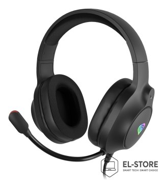 GENESIS GENESIS NEON 213 Zestaw słuchawkowy Przewodowa Ręczny Połączenia/muzyka USB Typu-A Czarny