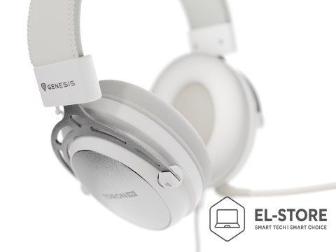 GENESIS GENESIS Toron 301 Zestaw słuchawkowy Przewodowa Opaska na głowę Gaming Biały