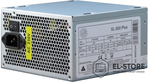 Inter-Tech Inter-Tech SL-500 Plus moduł zasilaczy 500 W 20+4 pin ATX ATX Srebrny