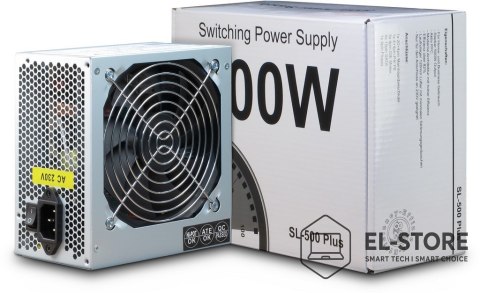 Inter-Tech Inter-Tech SL-500 Plus moduł zasilaczy 500 W 20+4 pin ATX ATX Srebrny