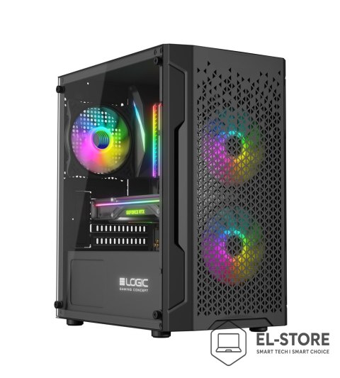 LOGIC OBUDOWA LOGIC ARAMIS ARGB MINI USB 3.0 BEZ ZASILACZA