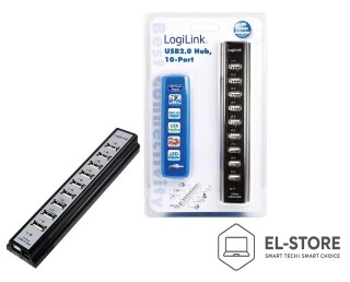 LogiLink LogiLink UA0096 huby i koncentratory 480 Mbit/s Czarny