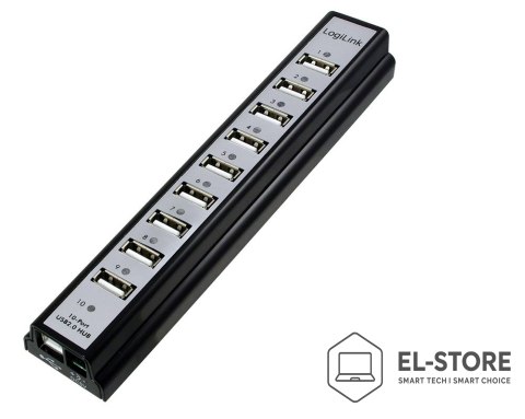 LogiLink LogiLink UA0096 huby i koncentratory 480 Mbit/s Czarny