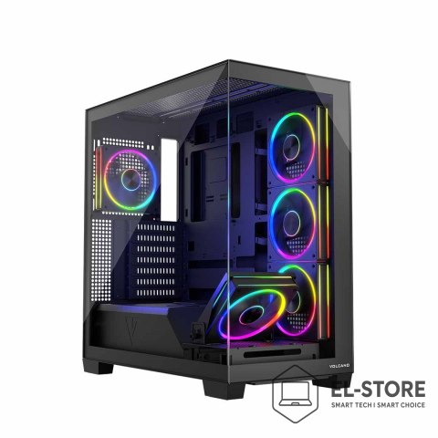 MODECOM MODECOM OBUDOWA VOLCANO STELLAR ARGB MIDI 5F BLACK
