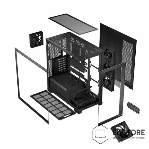 MODECOM MODECOM OBUDOWA VOLCANO STELLAR ARGB MIDI 5F BLACK