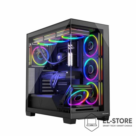 MODECOM MODECOM OBUDOWA VOLCANO STELLAR ARGB MIDI 5F BLACK