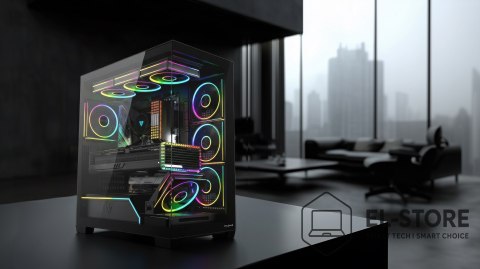 MODECOM MODECOM OBUDOWA VOLCANO STELLAR PLUS ARGB MIDI 5F BLACK