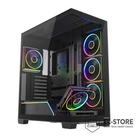 MODECOM MODECOM OBUDOWA VOLCANO STELLAR PLUS ARGB MIDI 5F BLACK