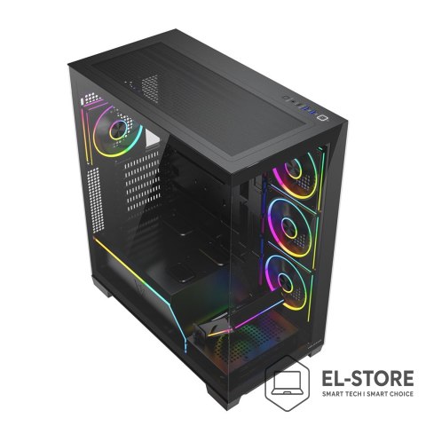 MODECOM MODECOM OBUDOWA VOLCANO STELLAR PLUS ARGB MIDI 5F BLACK