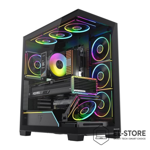 MODECOM MODECOM OBUDOWA VOLCANO STELLAR PLUS ARGB MIDI 5F BLACK