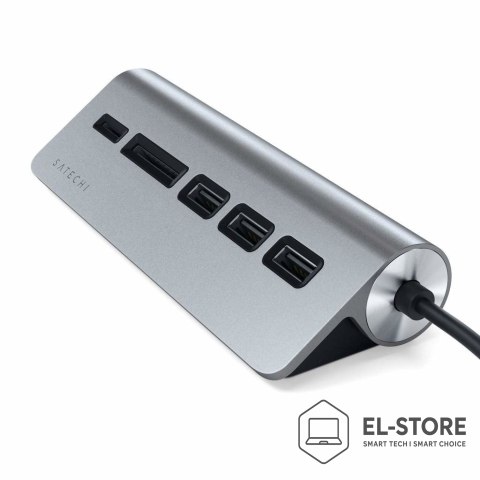 No name HUB USB Satechi 1x SD 1x Micro SD + 3x USB-A 3.0