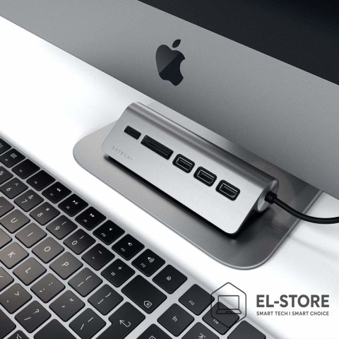 No name HUB USB Satechi 1x SD 1x Micro SD + 3x USB-A 3.0