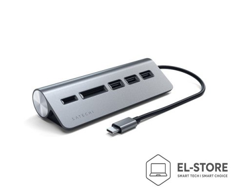 No name HUB USB Satechi 1x SD 1x Micro SD + 3x USB-A 3.0