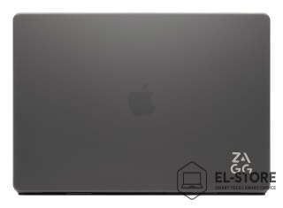 No name ZAGG Hardshell - obudowa ochronna do MacBook Air 13" M2 (2022) / M3 (2024) / M4 (2025) (smoke)