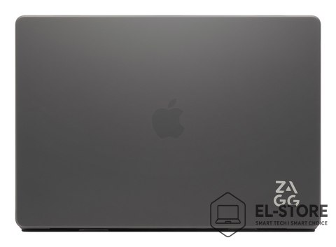 No name ZAGG Hardshell - obudowa ochronna do MacBook Air 13" M2 (2022) / M3 (2024) / M4 (2025) (smoke)