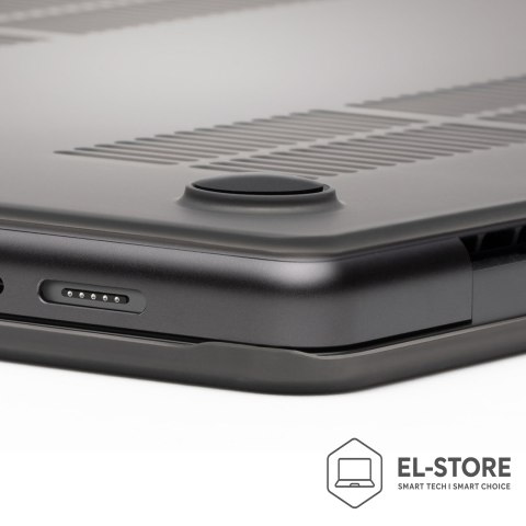 No name ZAGG Hardshell - obudowa ochronna do MacBook Air 13" M2 (2022) / M3 (2024) / M4 (2025) (smoke)