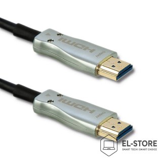 Qoltec Qoltec 50472 kabel HDMI 20 m HDMI Typu A (Standard) Czarny, Srebrny
