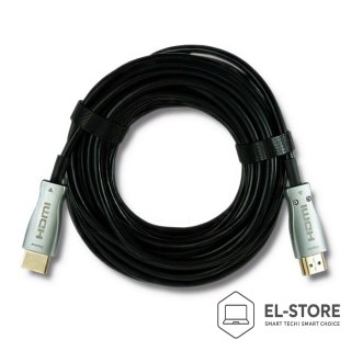 Qoltec Qoltec 50472 kabel HDMI 20 m HDMI Typu A (Standard) Czarny, Srebrny