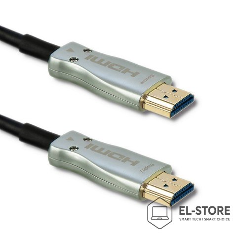 Qoltec Qoltec 50474 kabel HDMI 30 m HDMI Typu A (Standard) Czarny, Srebrny