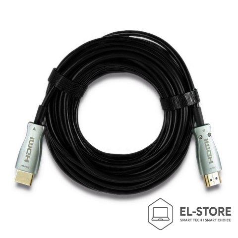 Qoltec Qoltec 50474 kabel HDMI 30 m HDMI Typu A (Standard) Czarny, Srebrny