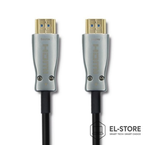 Qoltec Qoltec 50474 kabel HDMI 30 m HDMI Typu A (Standard) Czarny, Srebrny