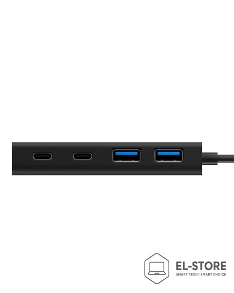 RAIDSONIC ICY BOX IB-HUB1426-CPD USB 3.2 Gen 1 (3.1 Gen 1) Type-C 5000 Mbit/s Czarny