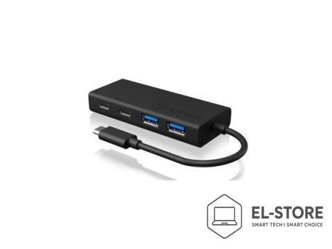 RAIDSONIC ICY BOX IB-HUB1426-CPD USB 3.2 Gen 1 (3.1 Gen 1) Type-C 5000 Mbit/s Czarny