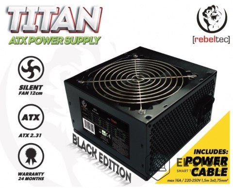 Rebeltec REBELTEC ZASILACZ ATX VER.2.31 BOX+KABEL TITAN 500