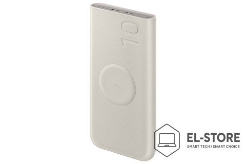 Samsung Samsung EB-U2510XUEGEU bank mocy 10000 mAh Bezprzewodowe ładowanie Beżowy