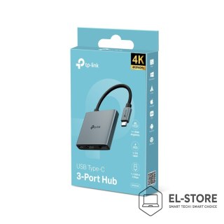 TP-LINK TP-Link UH3020C huby i koncentratory USB Type-C 5000 Mbit/s Szary