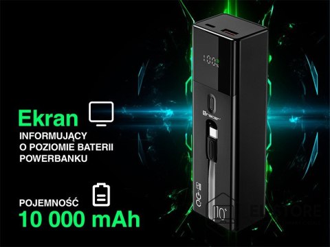 Tracer Tracer Quant Litowo-jonowa (Li-Ion) 10000 mAh Czarny
