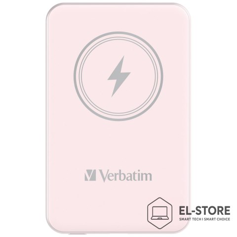 Verbatim Verbatim Charge 'n' Go Litowo-polimerowy (LiPo) 5000 mAh Bezprzewodowe ładowanie Różowy