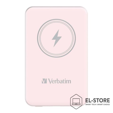 Verbatim Verbatim Charge 'n' Go Litowo-polimerowy (LiPo) 5000 mAh Bezprzewodowe ładowanie Różowy