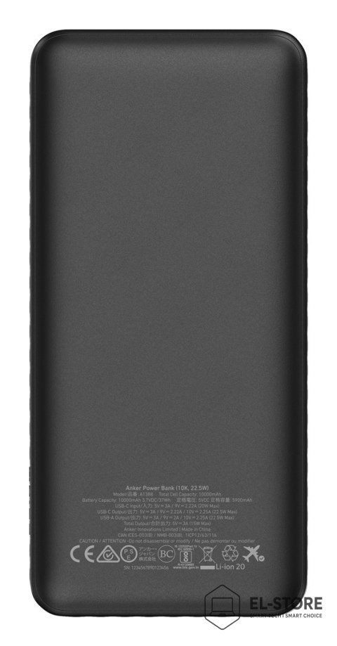 ANKER Anker Power Bank (10,000mAh, 22.5W) B2B - Europe