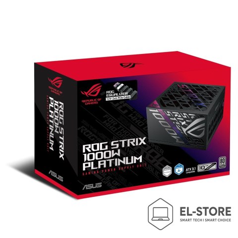 ASUS ASUS ROG -STRIX-1000P-GAMING-E moduł zasilaczy 1000 W 20+4 pin ATX ATX Czarny