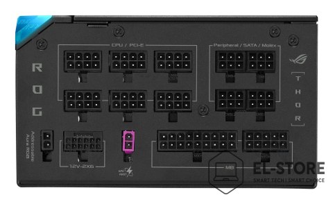 ASUS ASUS ROG -THOR-1200P3-GAMING-E moduł zasilaczy 1200 W 24-pin ATX ATX Czarny