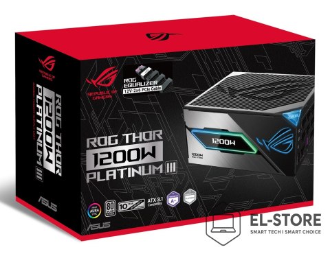 ASUS ASUS ROG -THOR-1200P3-GAMING-E moduł zasilaczy 1200 W 24-pin ATX ATX Czarny