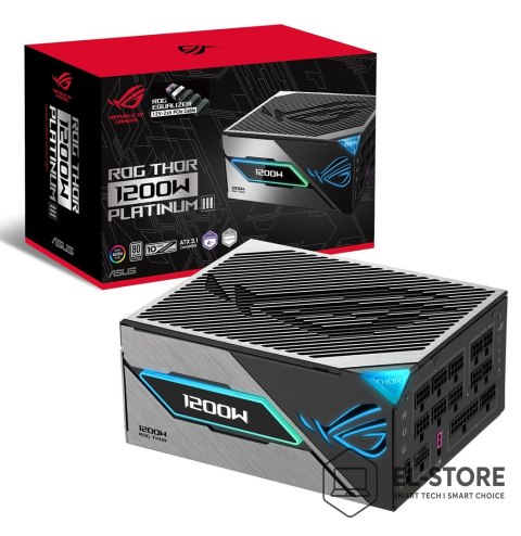 ASUS ASUS ROG -THOR-1200P3-GAMING-E moduł zasilaczy 1200 W 24-pin ATX ATX Czarny