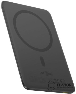 Baseus Powerbank Baseus PicoGo AM41 Ultra-Slim 5000 mAh 20 W PD 3.0 QC 3.0 czarny MagSafe + kabel USB-C