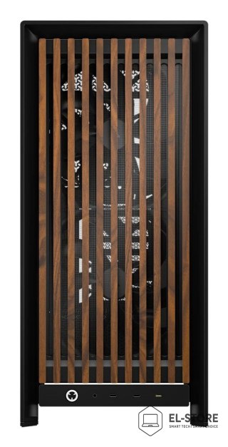Corsair Corsair FRAME 5000D WOOD RS Midi Tower Czarny, Orzech włoski