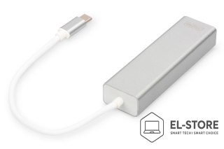 DIGITUS Digitus Hub USB 3.0 Type-C™ z Gigabit Ethernet