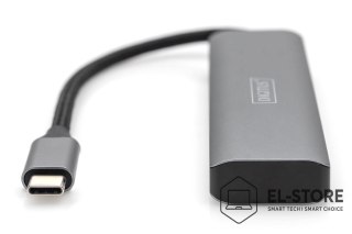DIGITUS Digitus Koncentrator USB-C 4-portowy, 2 x USB A i 2 x USB-C