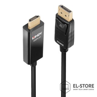 LINDY Lindy 40926 adapter kablowy 2 m DisplayPort HDMI Typu A (Standard) Czarny