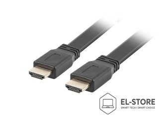 Lanberg Kabel Lanberg CA-HDMI-21CU-0010-BK (HDMI M - HDMI M; 1m; kolor czarny)