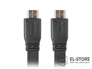 Lanberg Kabel Lanberg CA-HDMI-21CU-0010-BK (HDMI M - HDMI M; 1m; kolor czarny)