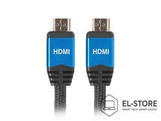 Lanberg Kabel Lanberg Premium CA-HDMI-20CU-0010-BL (HDMI M - HDMI M; 1m; kolor czarny)