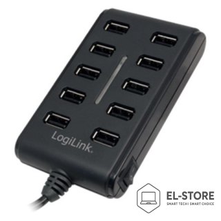 LogiLink HUB USB Logilink UA0125 10-portowy USB2.0 z zasilaczem 3,5A