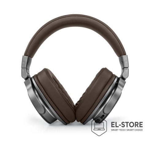 Muse Muse M-278 BT Zestaw słuchawkowy Bezprzewodowy Opaska na głowę Micro-USB Bluetooth Brązowy, Srebrny